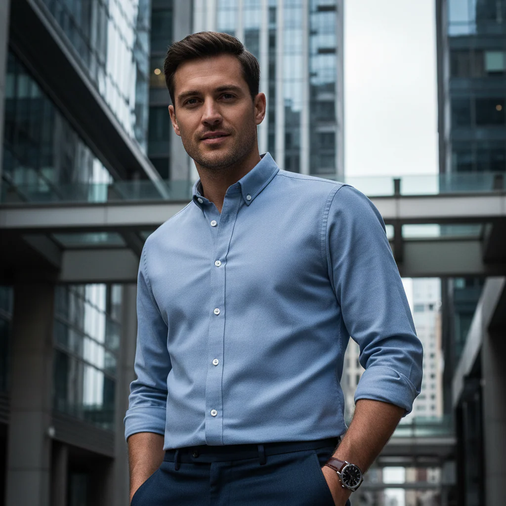ACTIV BASIC L.S SHIRT - SKYBLUE