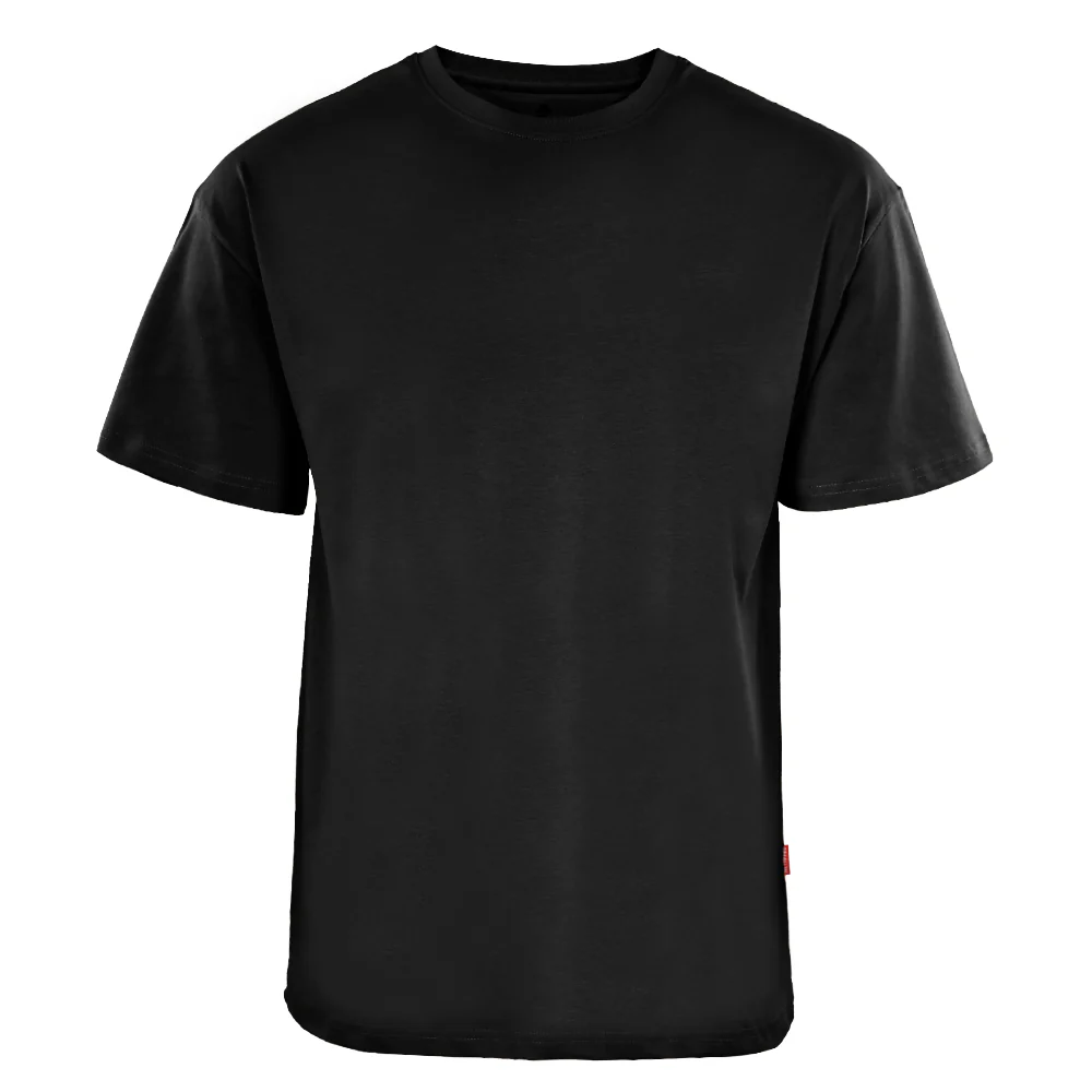 ACTIV BASIC R.NECK - OVERSIZE T-SHIRT - BLACK - Image 2