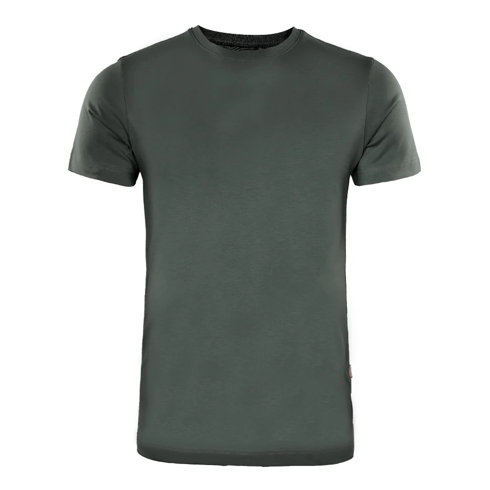 ACTIV BASIC R.NECK T-SHIRT - CHARCOAL - Image 2