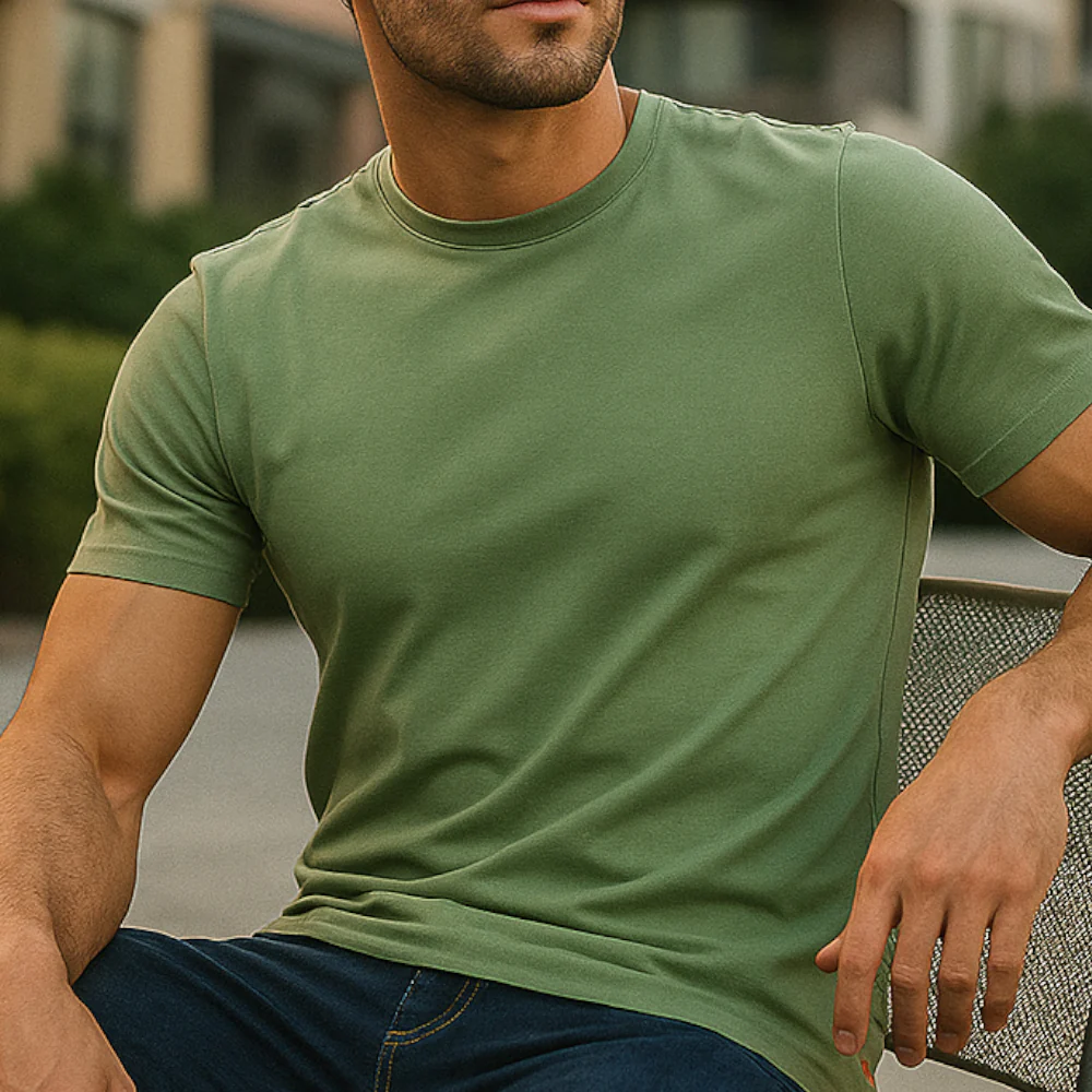 ACTIV BASIC R.NECK T-SHIRT - MINTGREN