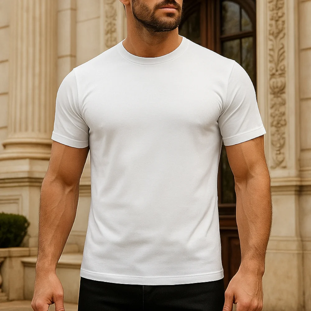 ACTIV BASIC R.NECK T-SHIRT - WHITE