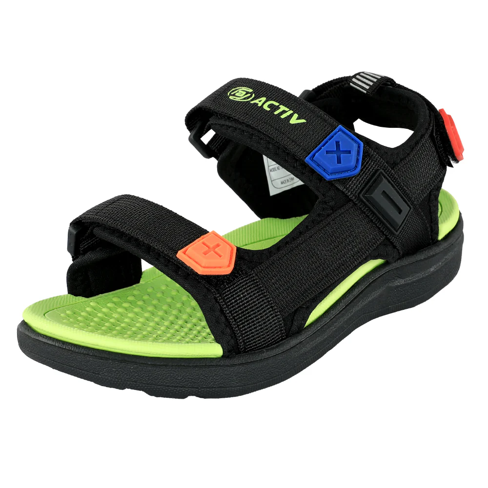 ACTIV CASUAL SANDAL- BLACK - Image 3