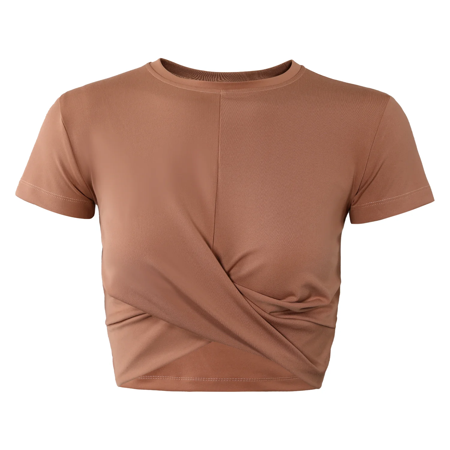 ACTIV CROW R.NECK T-SHIRT - CAFE - Image 2