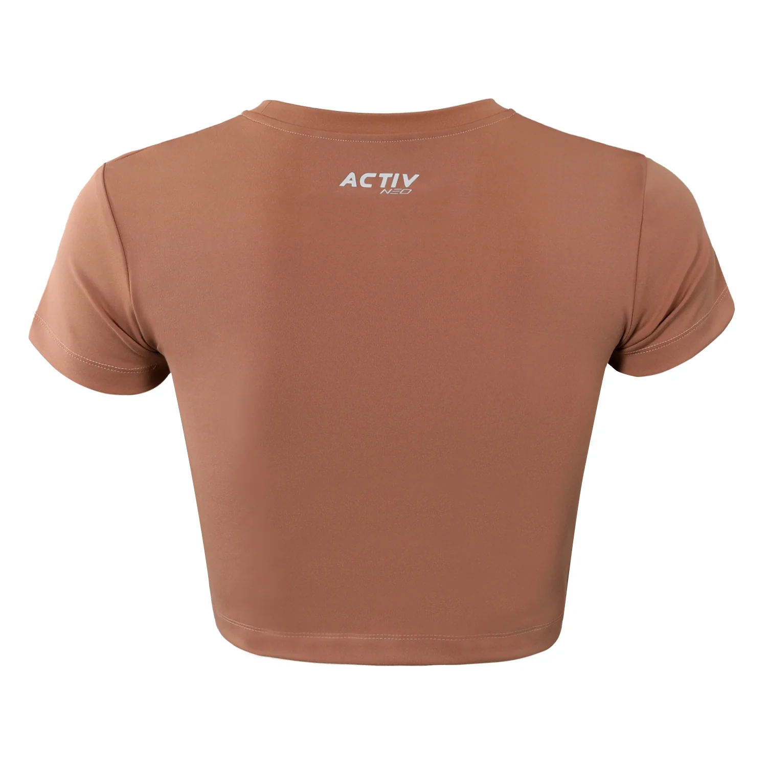 ACTIV CROW R.NECK T-SHIRT - CAFE - Image 3
