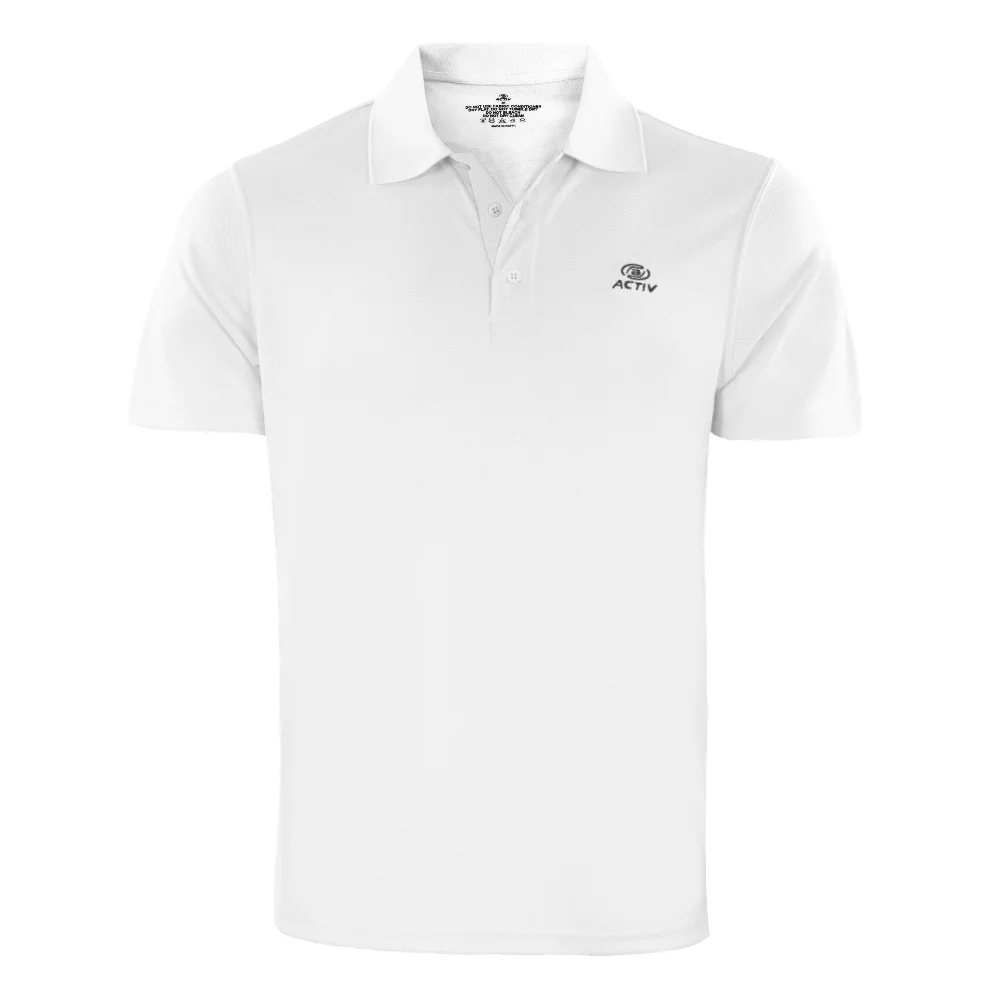 ACTIV EMB CASUAL POLO - WHITE - Image 2
