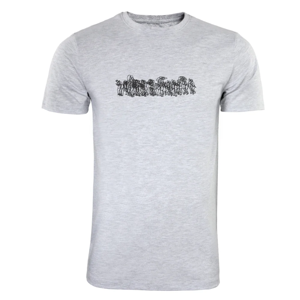 ACTIV EMB R.NECK T-SHIRT - H.GREY - Image 2