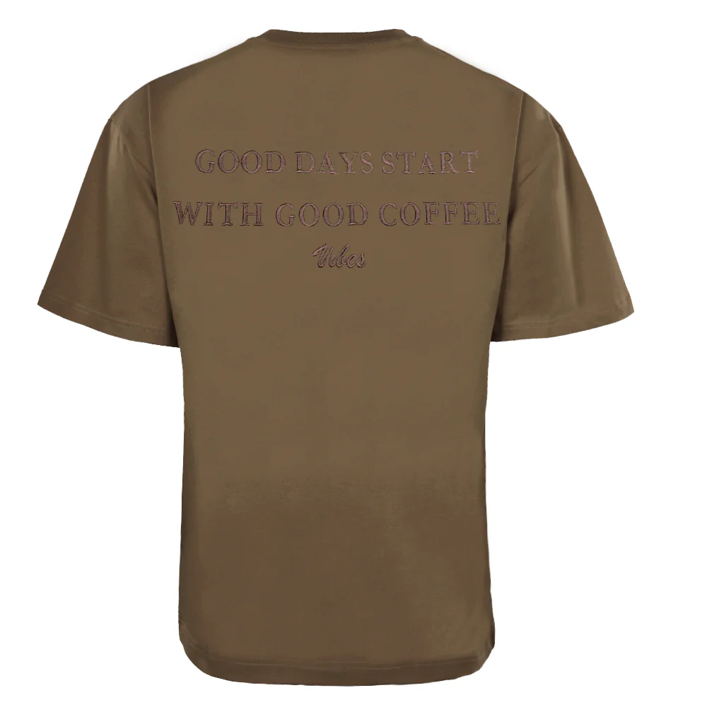 ACTIV EMB R.NECK T-SHIRT OVERSIZE - BROWN - Image 3