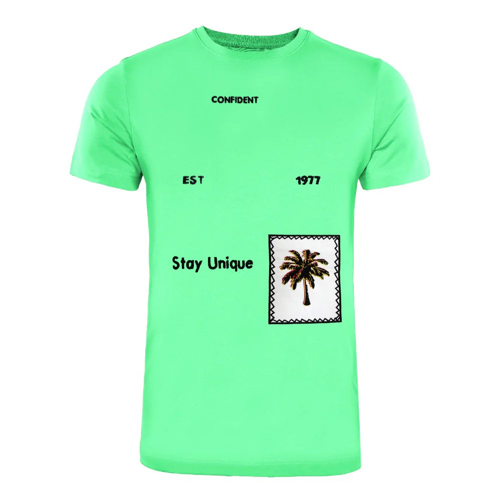 ACTIV EMB R.NECK T-SHIRT - PISTACHI - Image 2