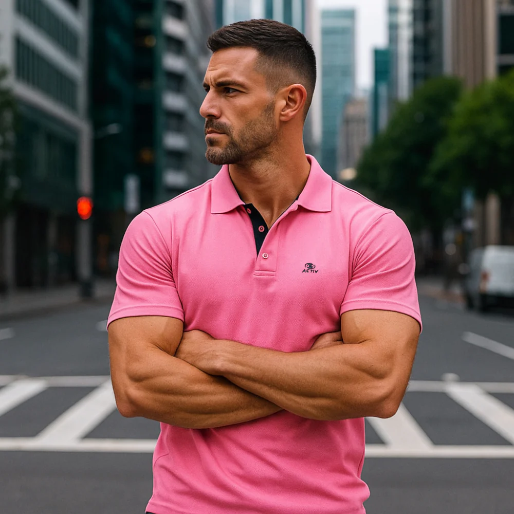 ACTIV EMP CASUAL POLO - FUCHSIA