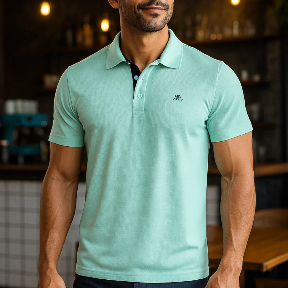 ACTIV EMP CASUAL POLO - MINTGREE