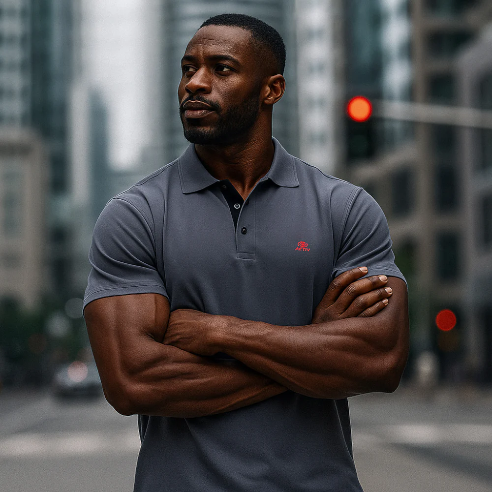 ACTIV EMP CASUAL POLO - NAVY