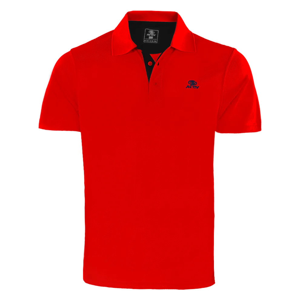 ACTIV EMP CASUAL POLO - RED - Image 2