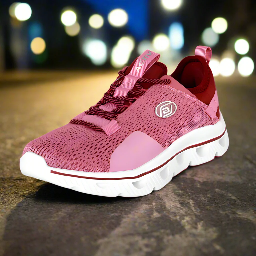 ACTIV FASHION SHOES - BURGUNDY