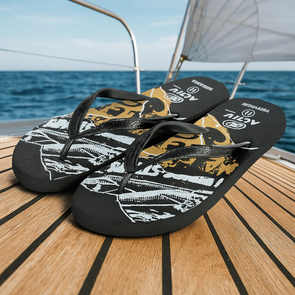 ACTIV FLIP FLOP SLIPPER - BLACK