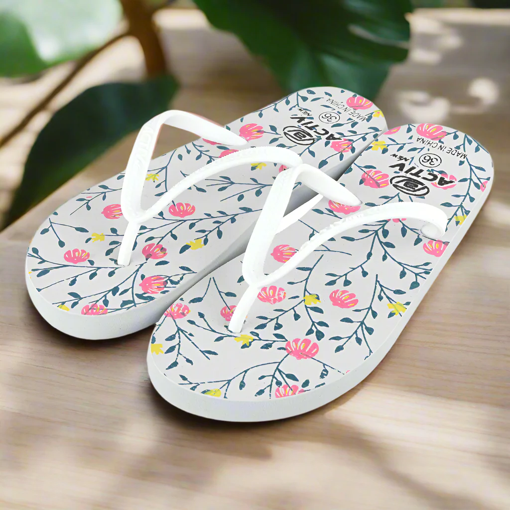 ACTIV FLIP FLOP SLIPPER - WHITE