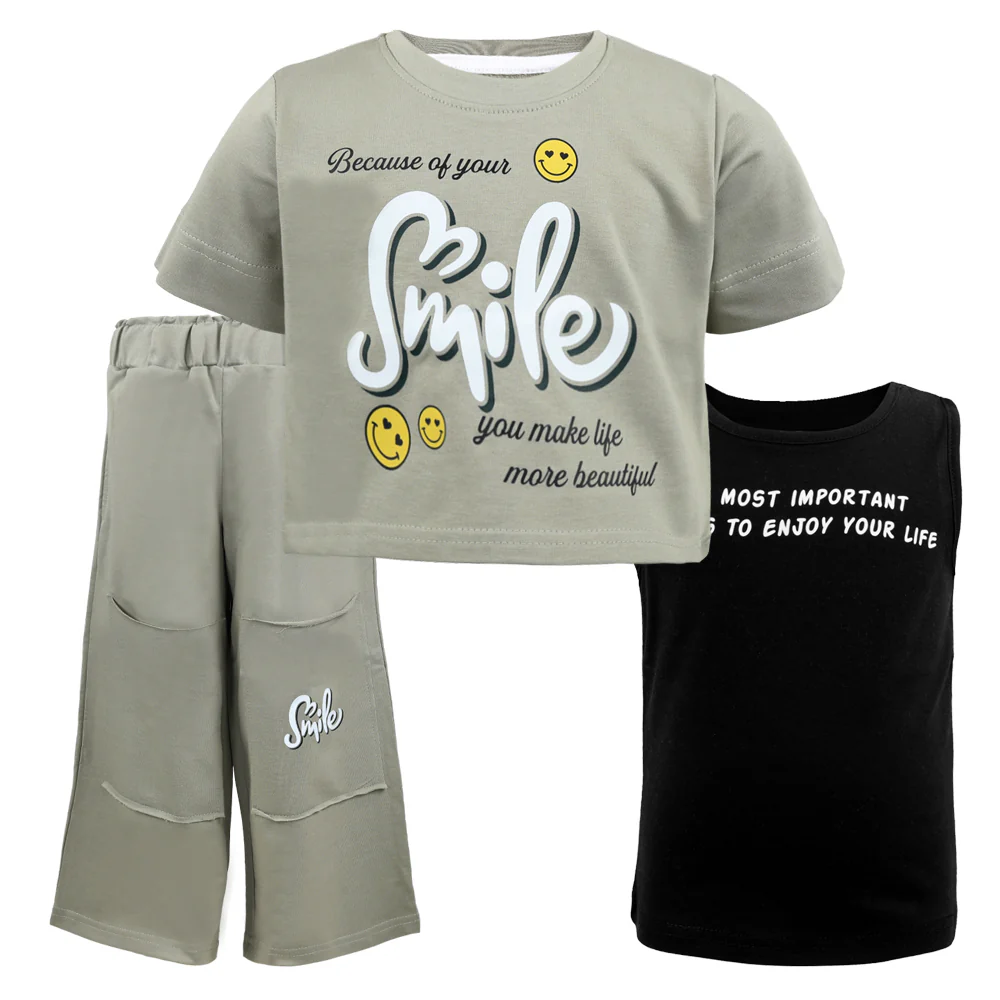 ACTIV GRAPHIC CASUAL SET*3 - KHAKI - Image 2