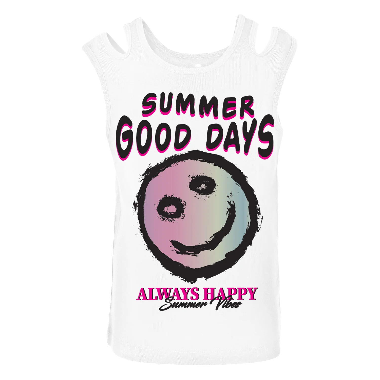 ACTIV GRAPHIC CASUAL TANKTOP - WHITE