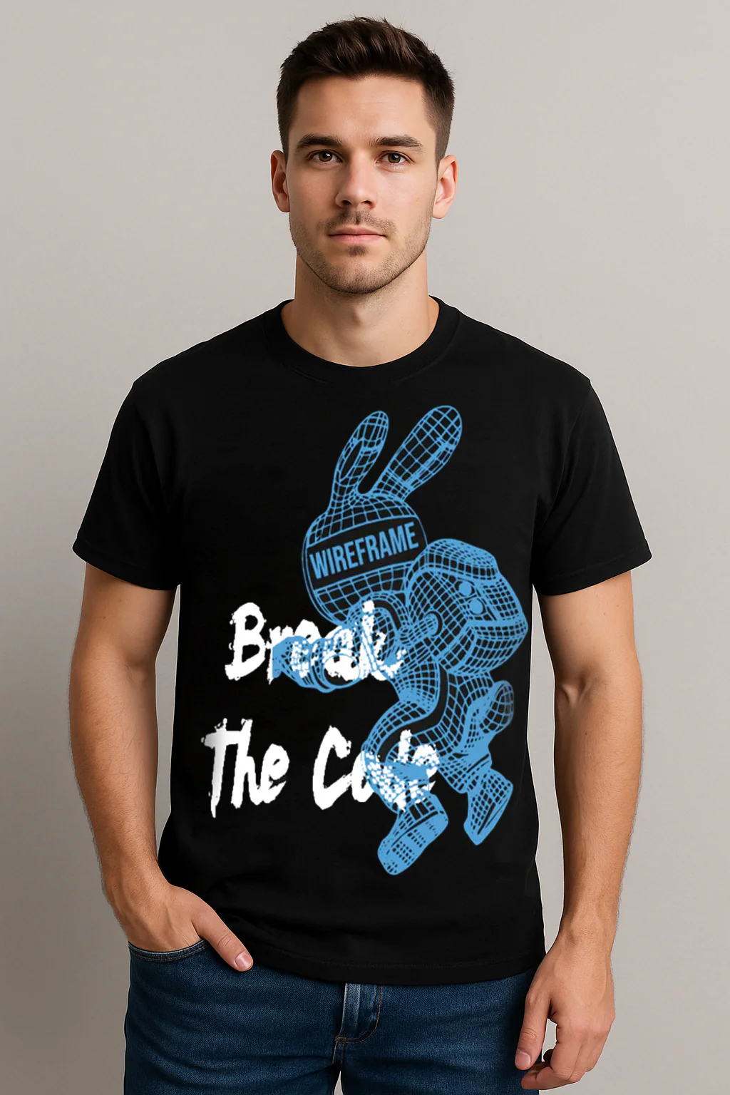 ACTIV GRAPHIC R.NECK -OVRSIZE T-SHIRT - BLACK