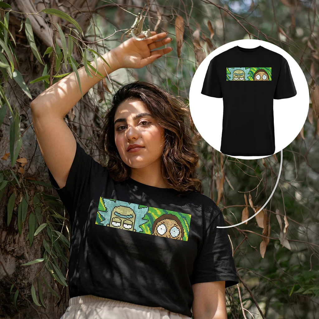 ACTIV GRAPHIC R.NECK -OVRSIZE T-SHIRT - BLACK