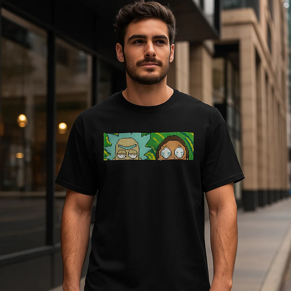 ACTIV GRAPHIC R.NECK -OVRSIZE T-SHIRT - BLACK - Image 2