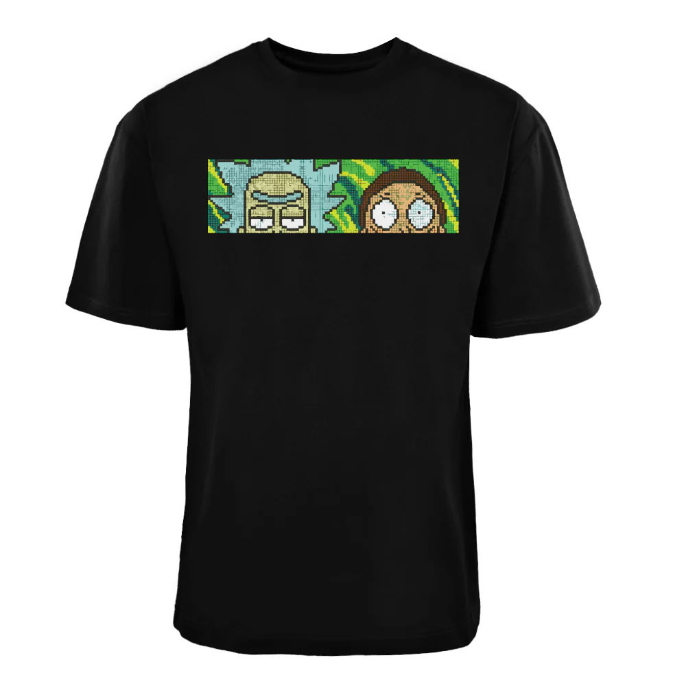ACTIV GRAPHIC R.NECK -OVRSIZE T-SHIRT - BLACK - Image 3