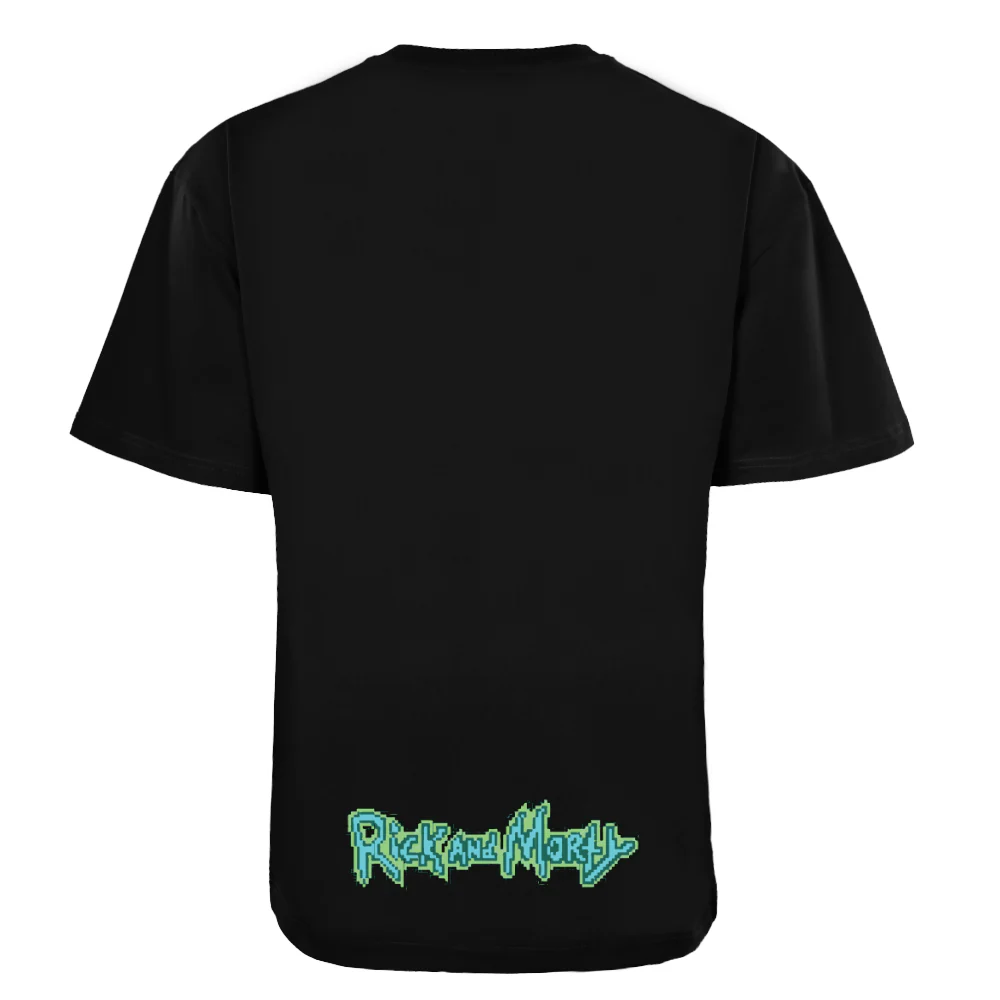 ACTIV GRAPHIC R.NECK -OVRSIZE T-SHIRT - BLACK - Image 4