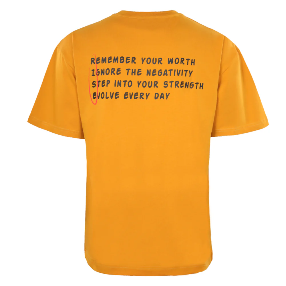ACTIV GRAPHIC R.NECK -OVRSIZE T-SHIRT - CAMEL - Image 5