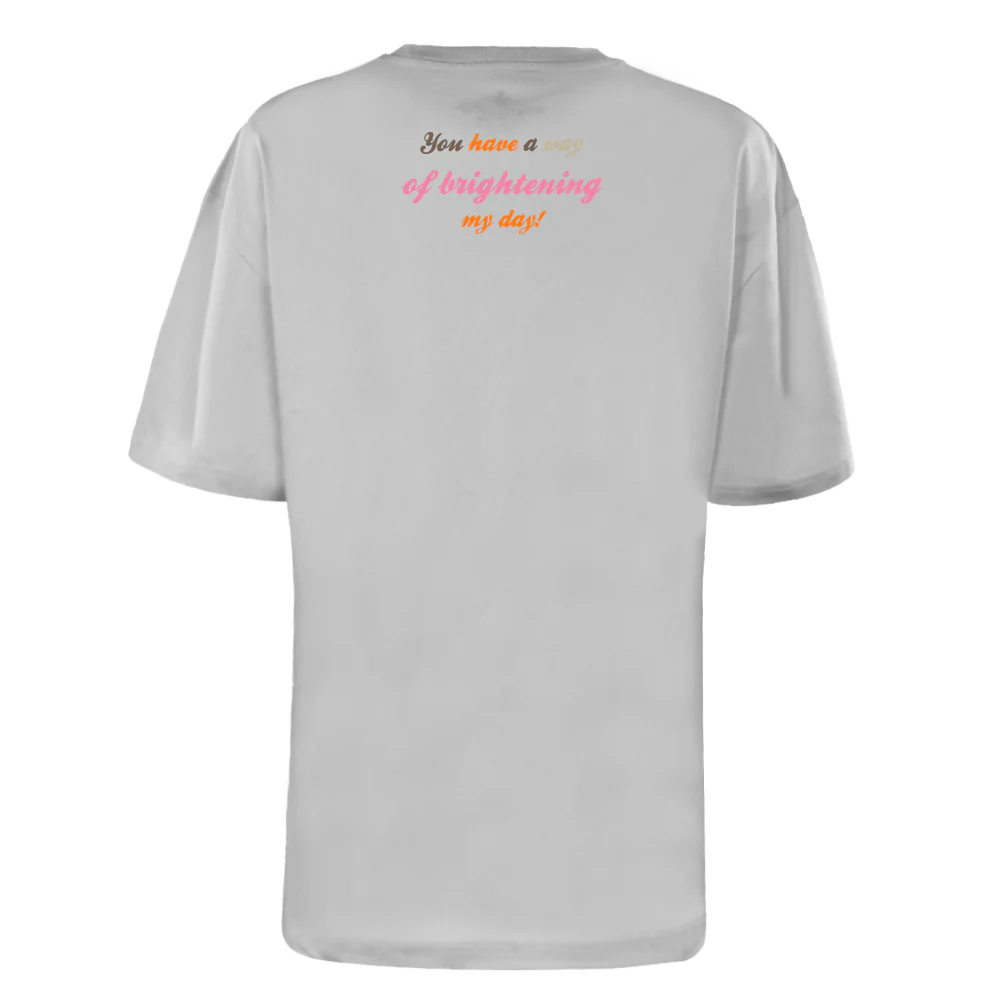 ACTIV GRAPHIC R.NECK -OVRSIZE T-SHIRT - GREY - Image 4