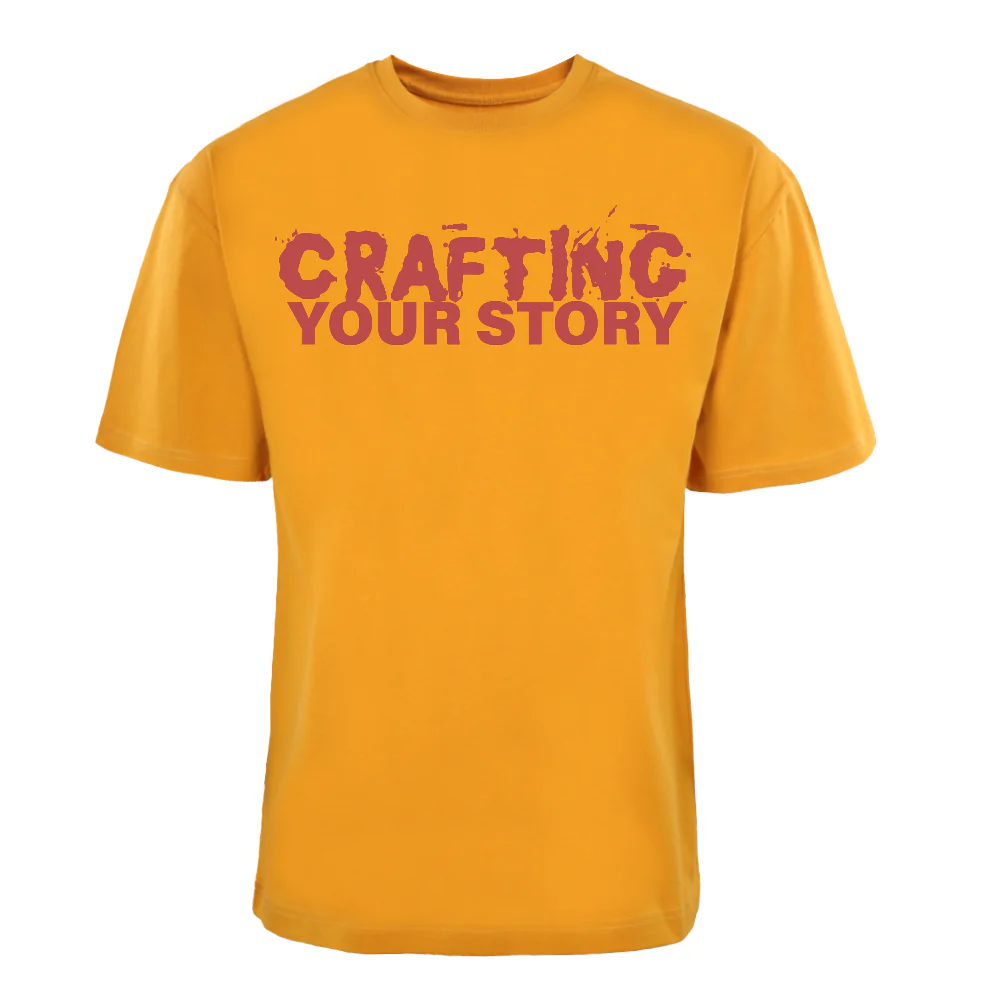ACTIV GRAPHIC R.NECK -OVRSIZE T-SHIRT - MUSTARD - Image 2