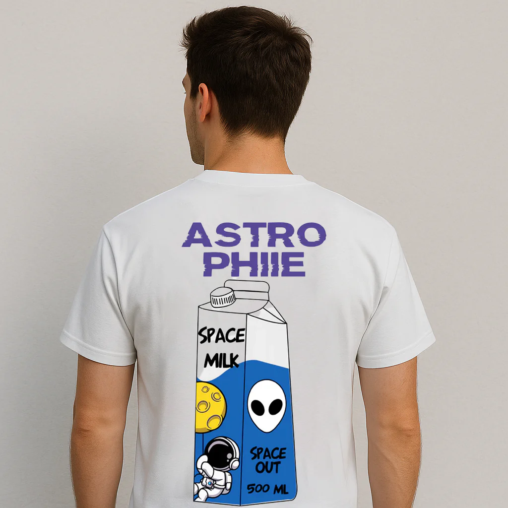 ACTIV GRAPHIC R.NECK -OVRSIZE T-SHIRT - WHITE - Image 4