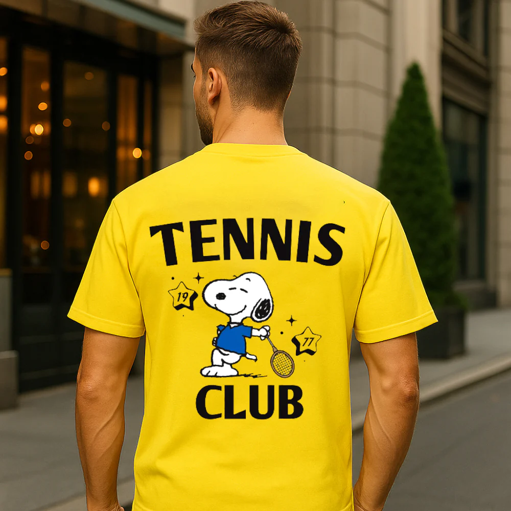 ACTIV GRAPHIC R.NECK -OVRSIZE T-SHIRT - YELLOW - Image 2