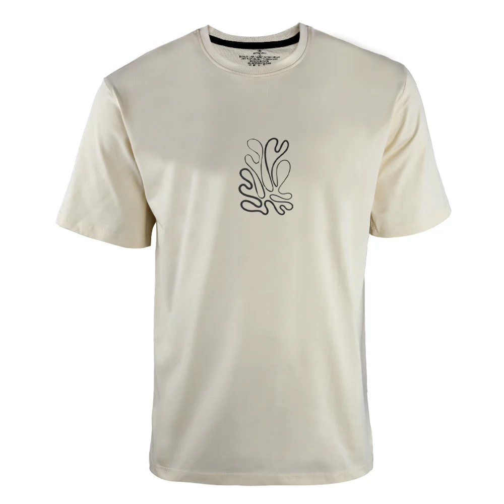 ACTIV GRAPHIC R.NECK T-SHIRT -  BEIGE - Image 2
