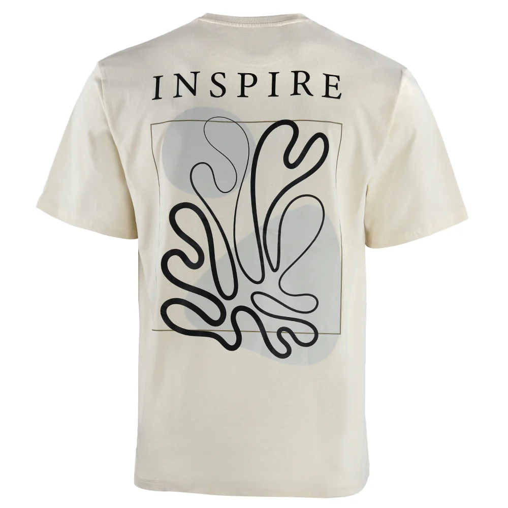 ACTIV GRAPHIC R.NECK T-SHIRT -  BEIGE - Image 3
