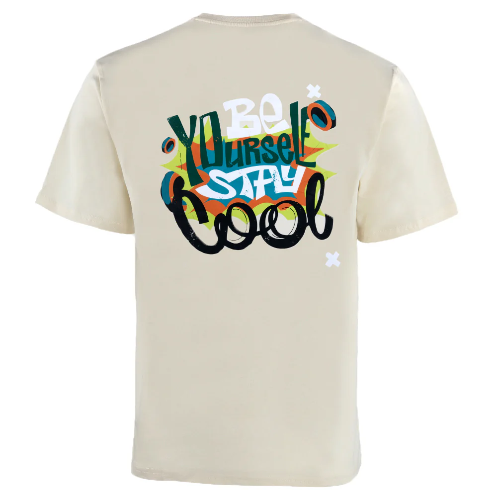 ACTIV GRAPHIC R.NECK T-SHIRT - BEIGE - Image 3