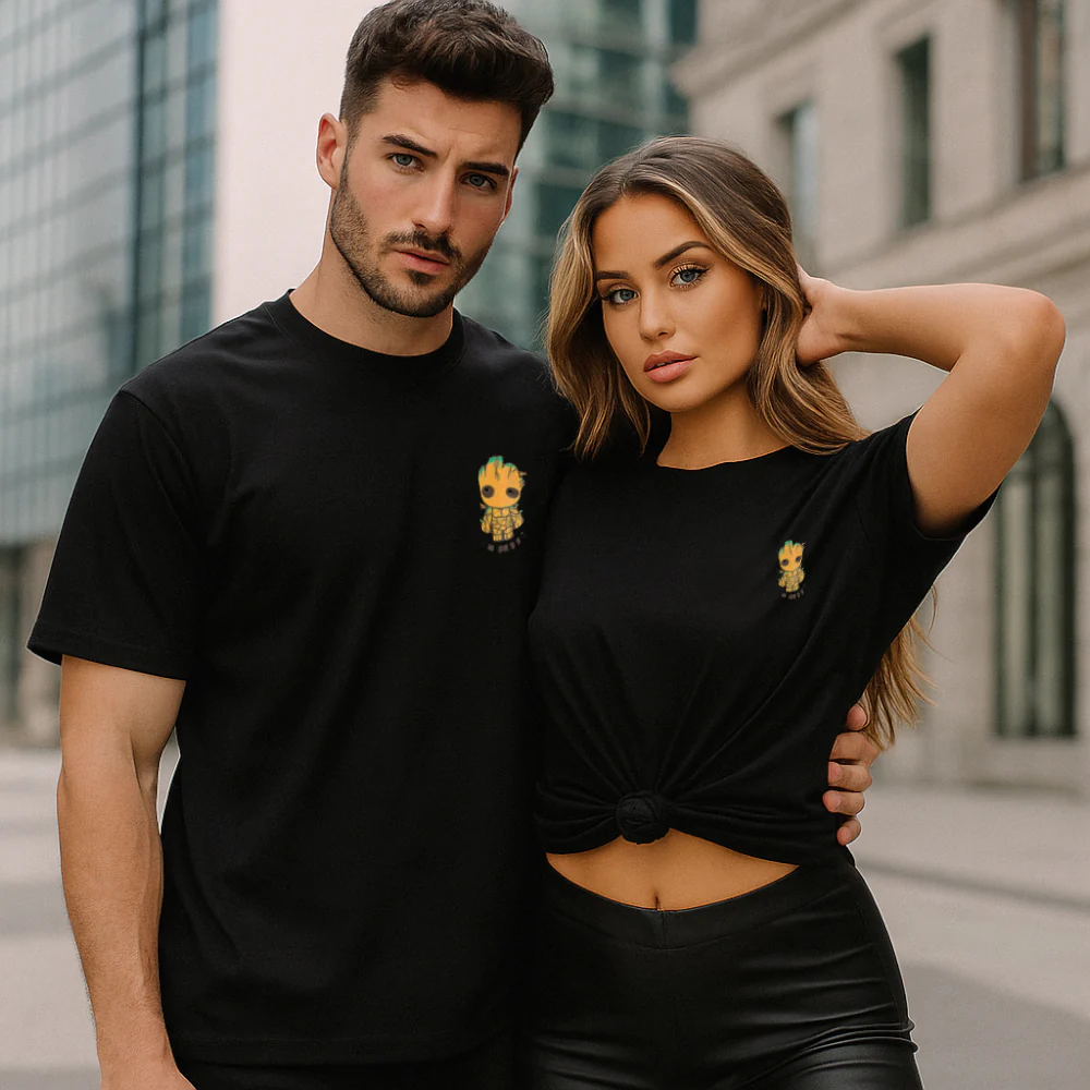 ACTIV GRAPHIC R.NECK T-SHIRT - BLACK