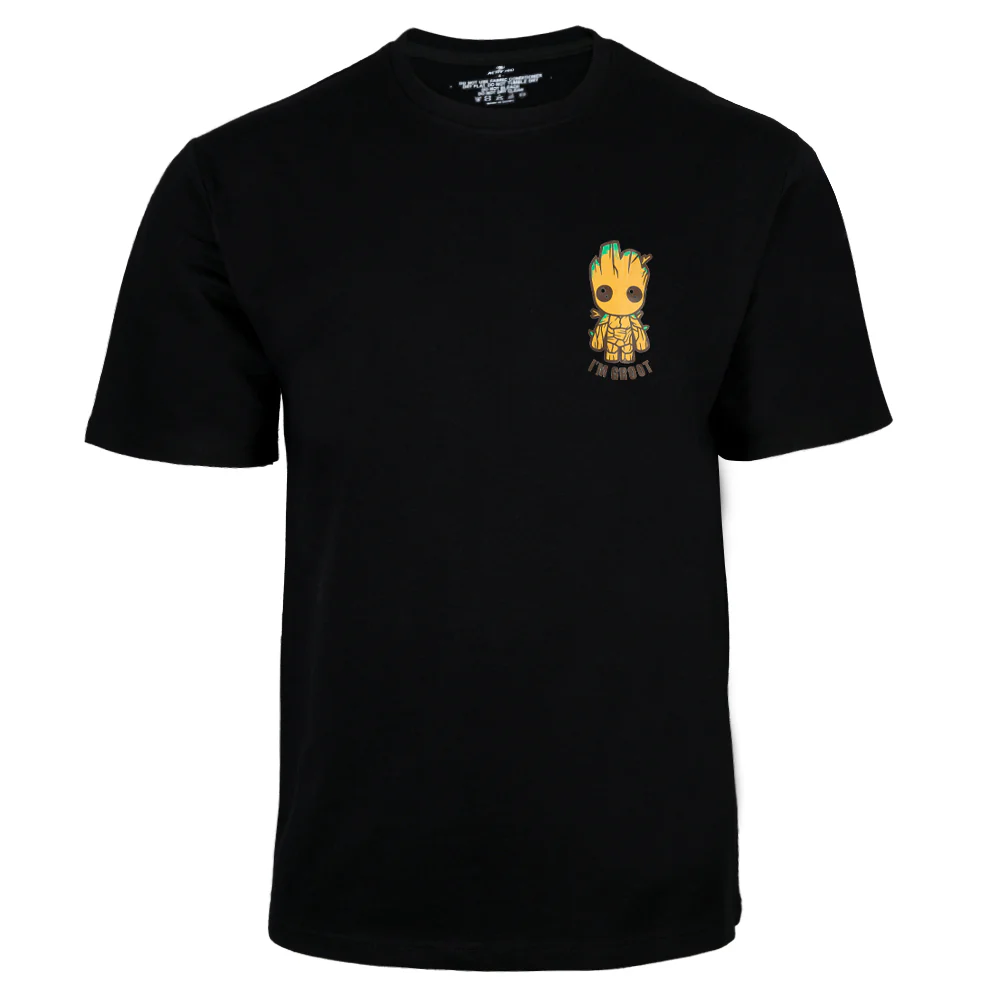 ACTIV GRAPHIC R.NECK T-SHIRT - BLACK - Image 2