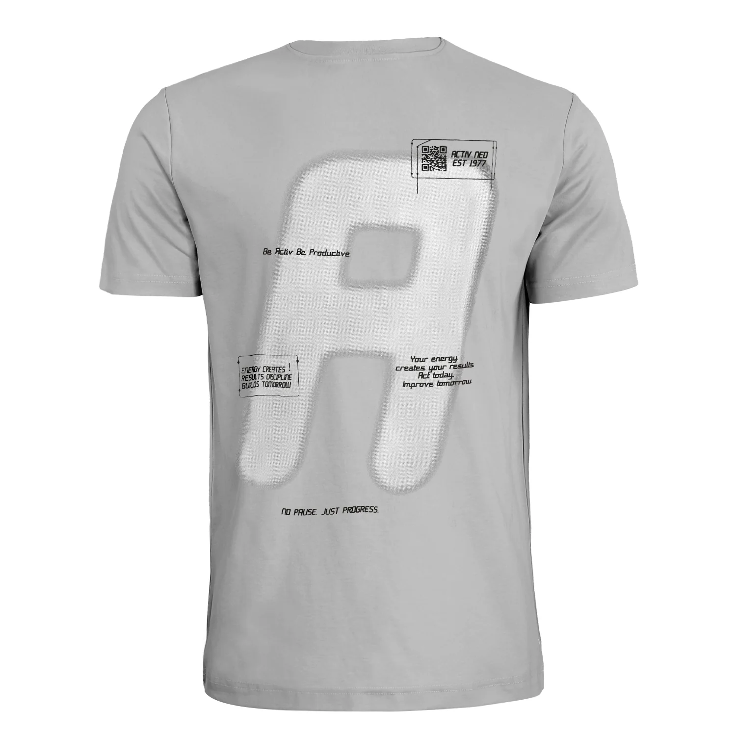 ACTIV GRAPHIC R.NECK T-SHIRT - GREY - Image 2