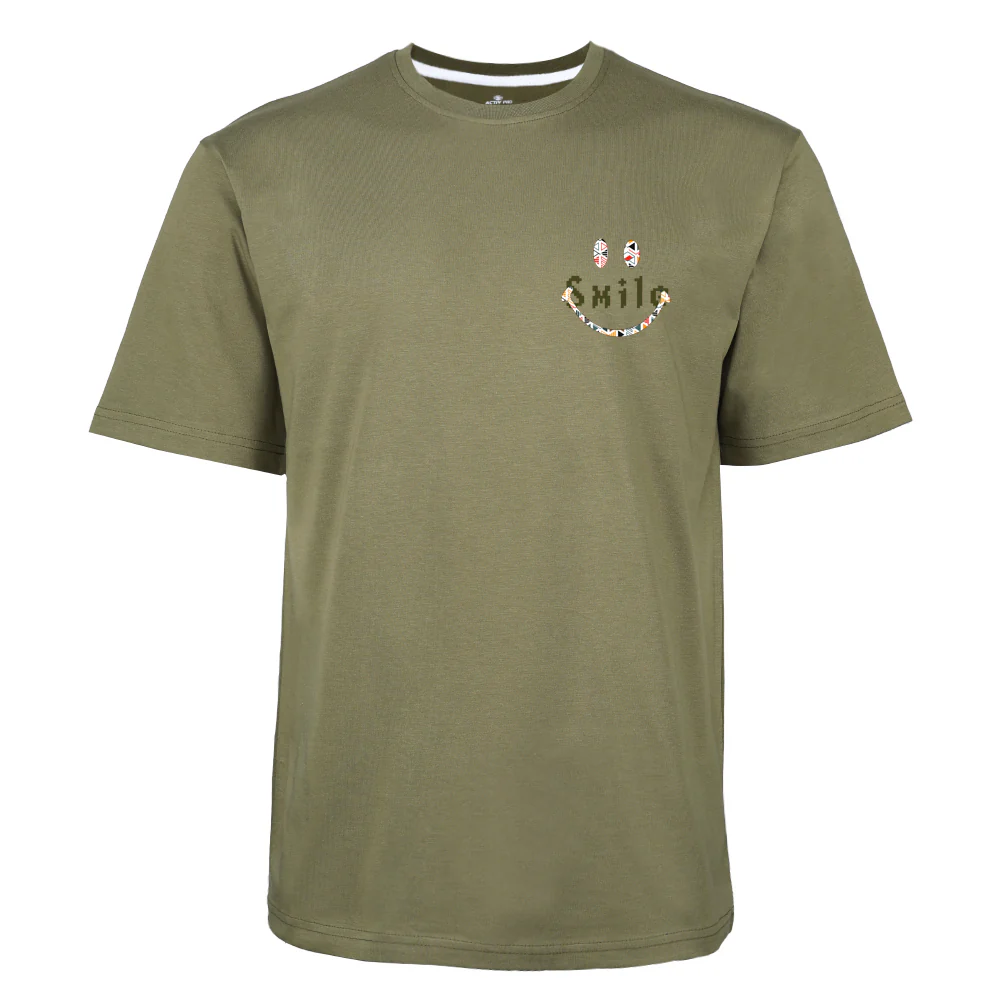 ACTIV GRAPHIC R.NECK T-SHIRT - KHAKI - Image 2