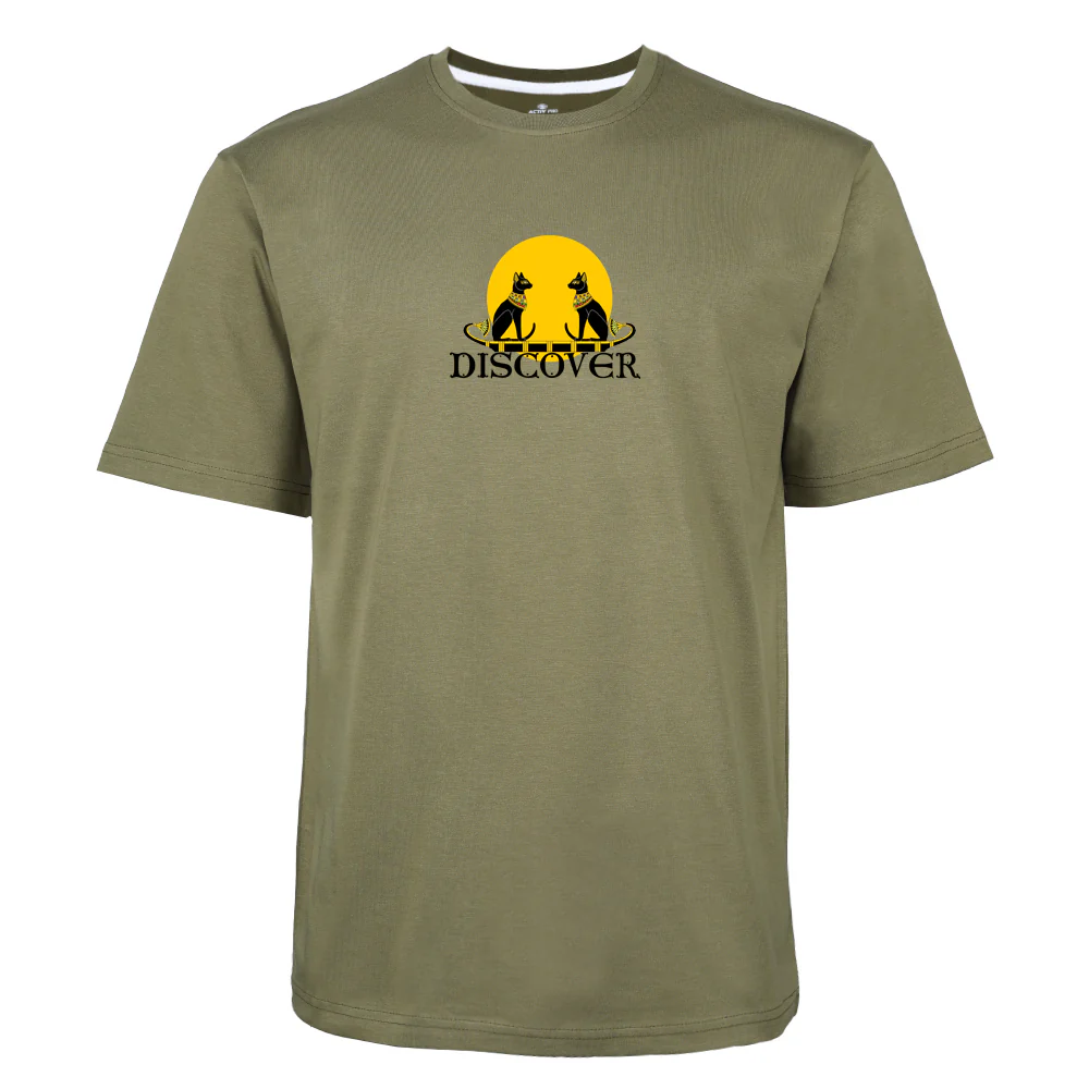ACTIV GRAPHIC R.NECK T-SHIRT - KHAKI - Image 2