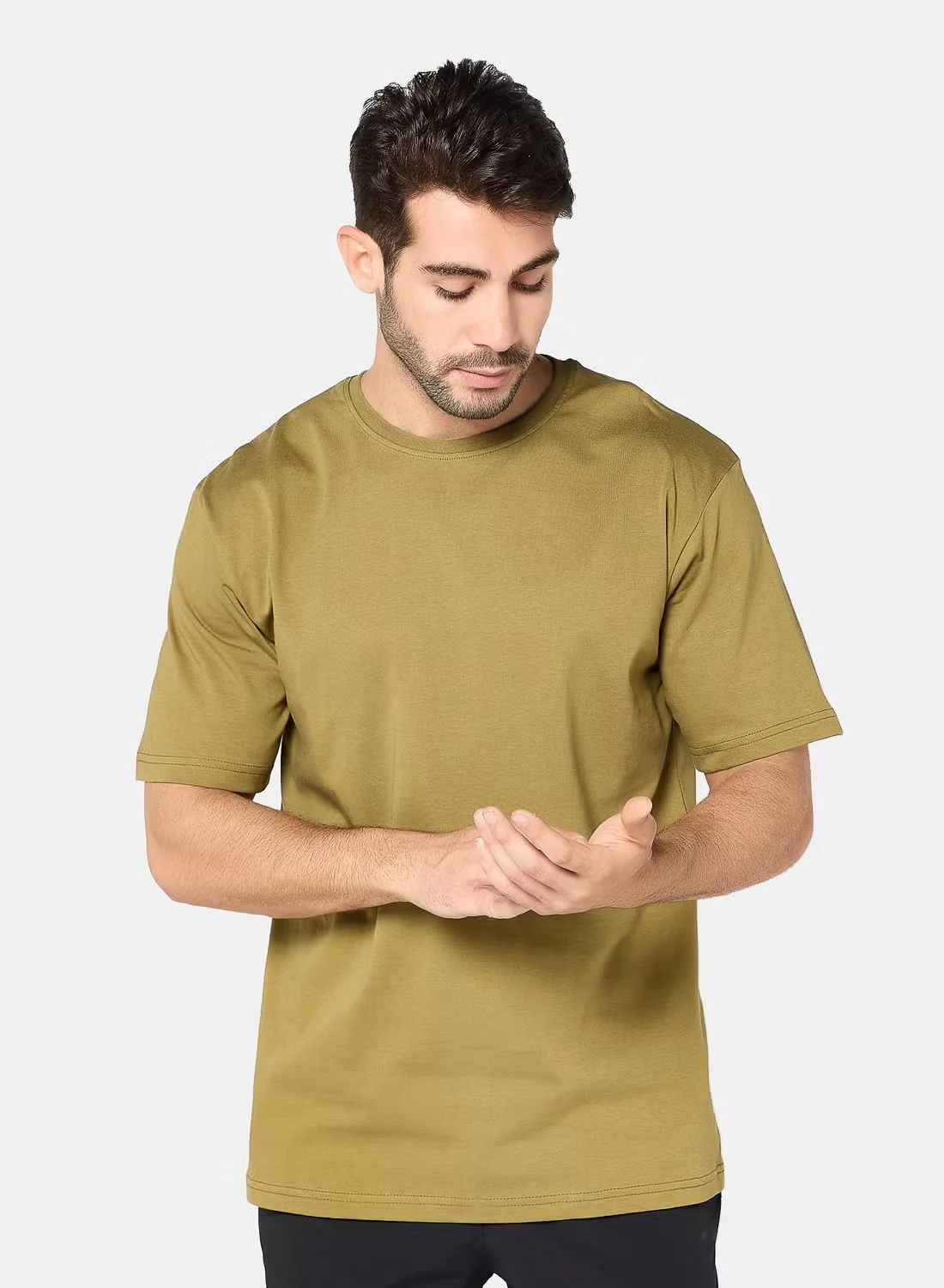 ACTIV GRAPHIC R.NECK T-SHIRT - KHAKI - Image 4