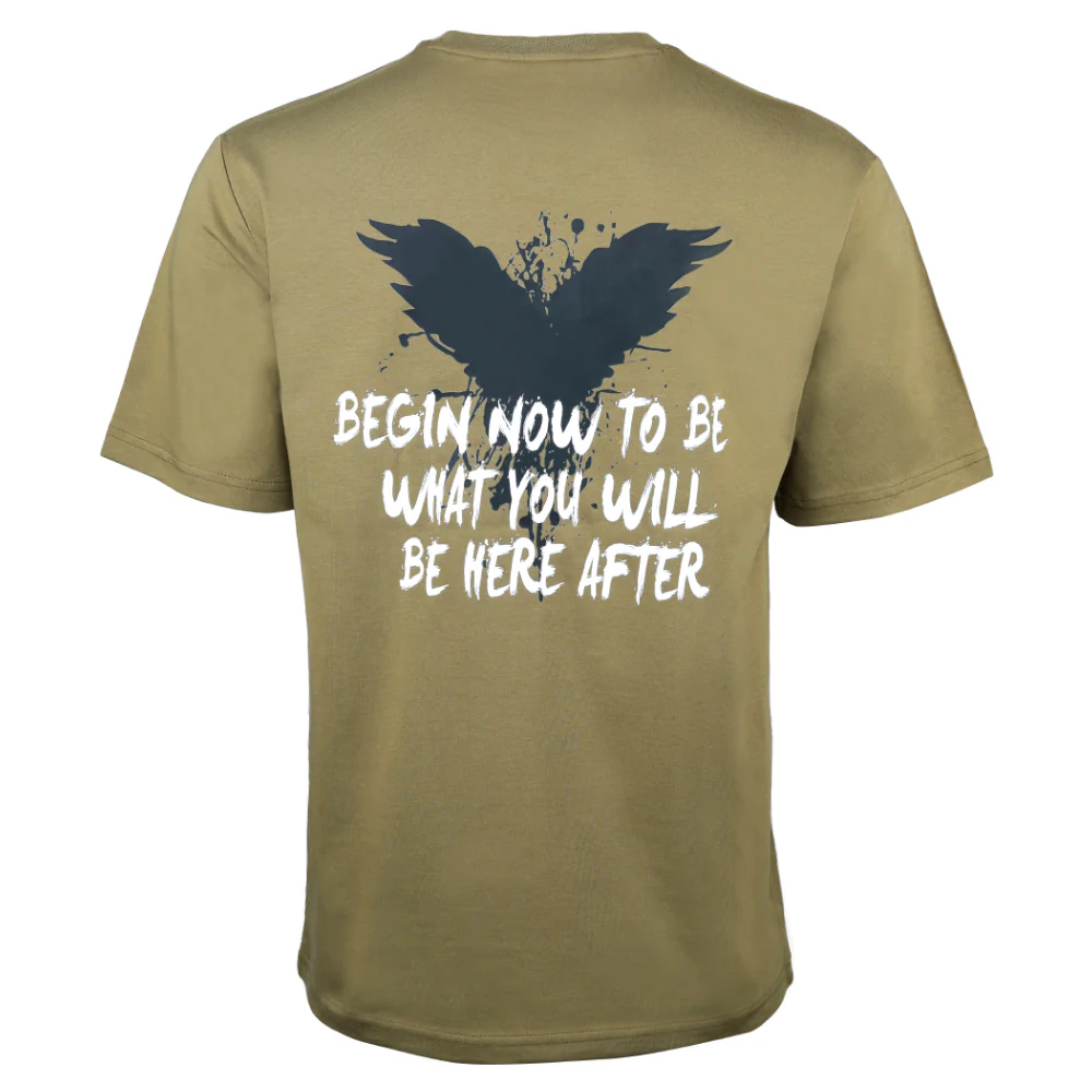 ACTIV GRAPHIC R.NECK T-SHIRT - KHAKI - Image 7