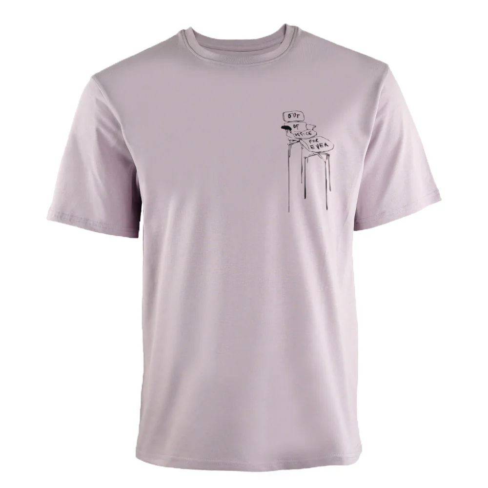 ACTIV GRAPHIC R.NECK T-SHIRT -  LAVENDER - Image 2