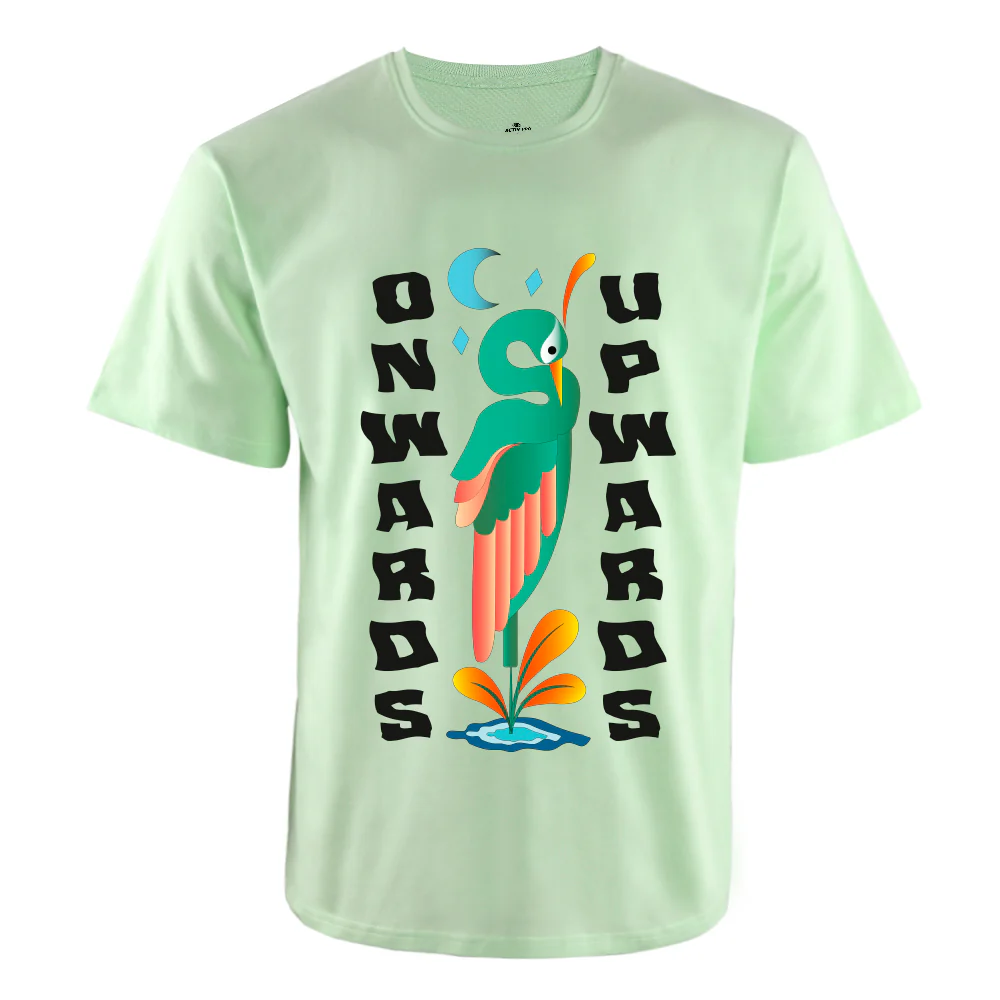 ACTIV GRAPHIC R.NECK T-SHIRT - MINTGREEN - Image 2