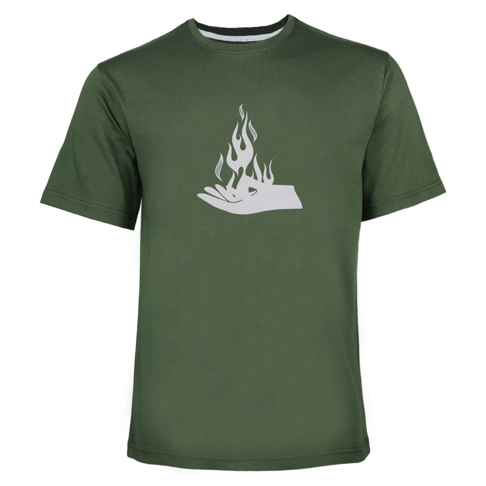ACTIV GRAPHIC R.NECK T-SHIRT - OLIVE - Image 2