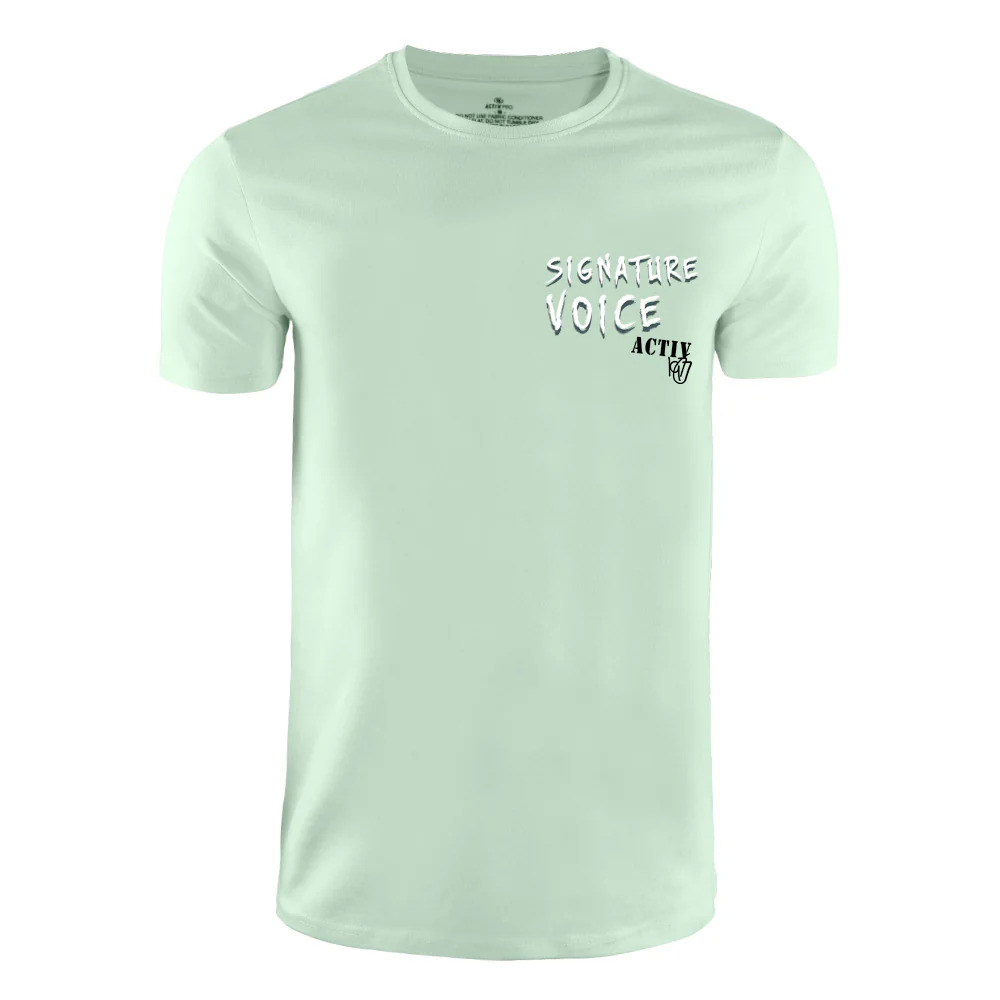 ACTIV GRAPHIC R.NECK T-SHIRT - PISTACHI