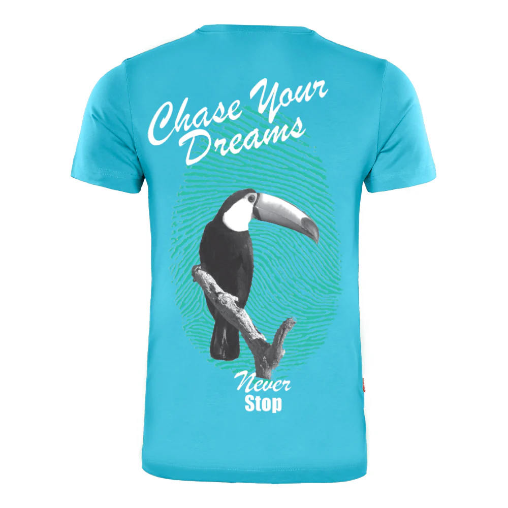ACTIV GRAPHIC R.NECK T-SHIRT - SKYBLUE - Image 3