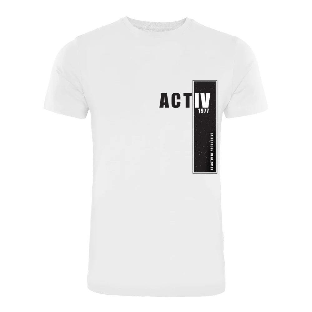 ACTIV GRAPHIC R.NECK T-SHIRT - WHITE - Image 2
