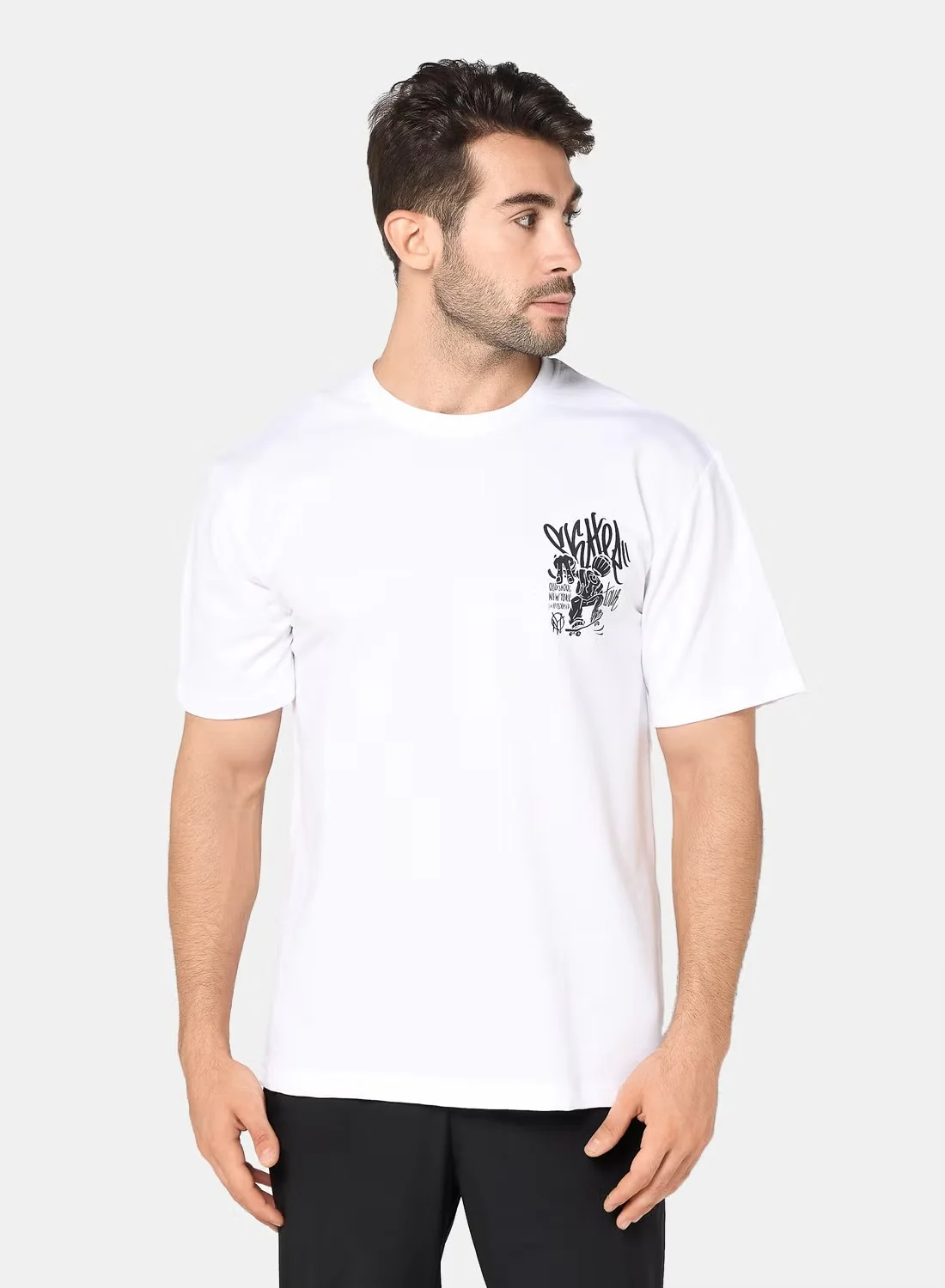 ACTIV GRAPHIC R.NECK T-SHIRT - WHITE - Image 6