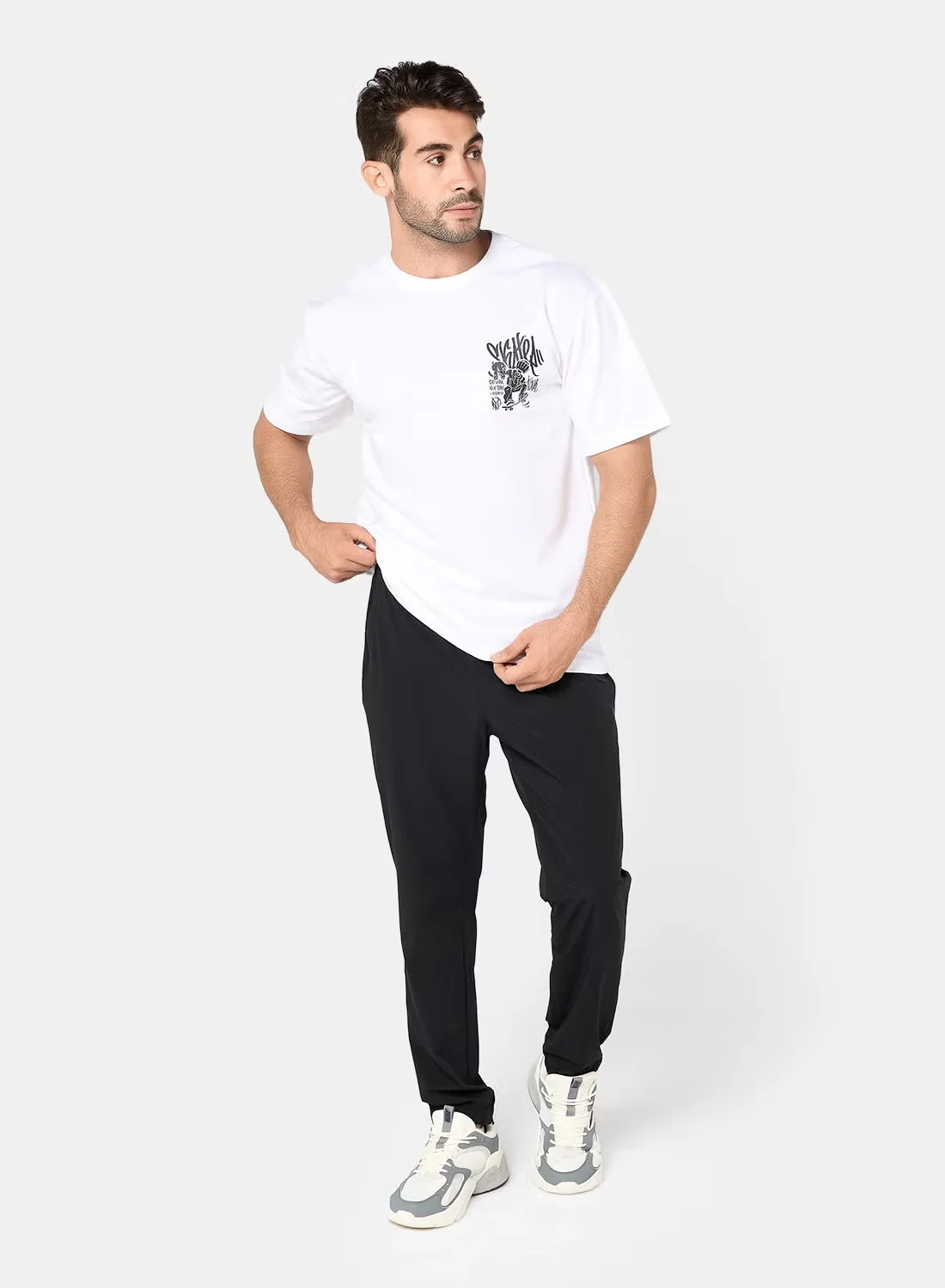 ACTIV GRAPHIC R.NECK T-SHIRT - WHITE - Image 7