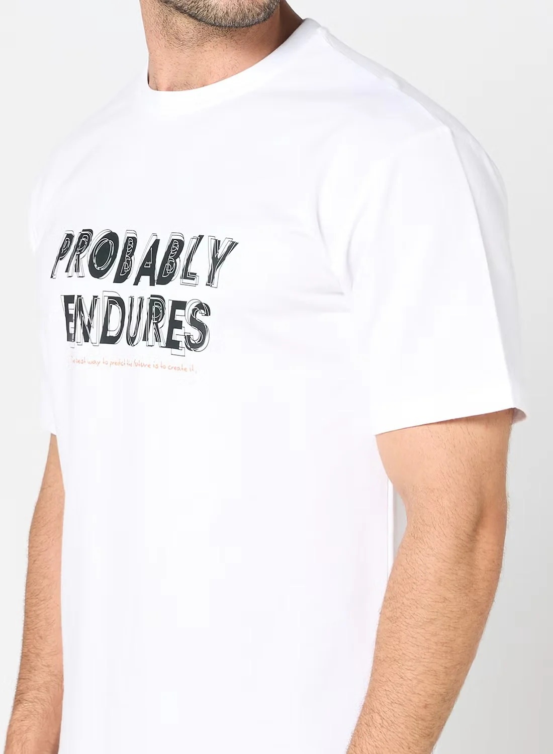 ACTIV GRAPHIC R.NECK T-SHIRT - WHITE - Image 6